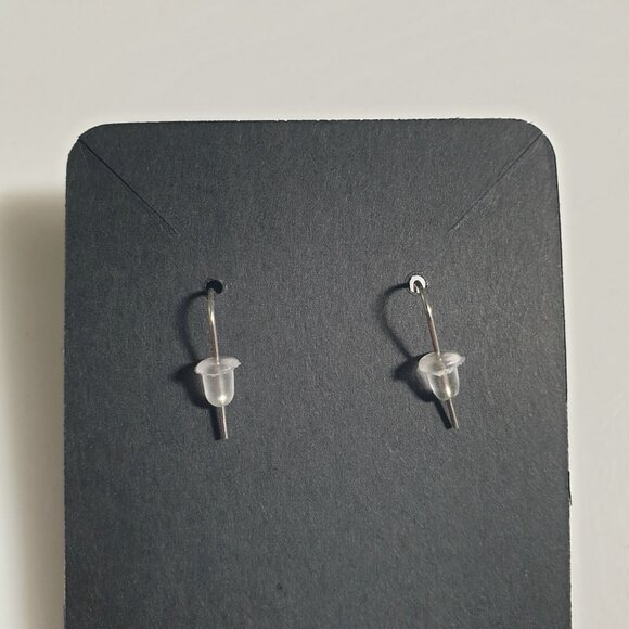 Bohemian Silver Tone Drop Earrings Pink Accents Multicolor Acrylic Bead Gift - Picture 4 of 4